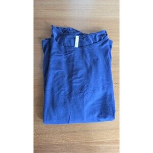 Isaac Liev Women's Mid Sleeve Blue Top Size Large